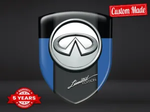 Infiniti Domed Decals Sticker Car Durable High End Modern